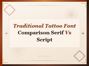 Serif vs Script: Traditional Tattoo Font Comparison Guide